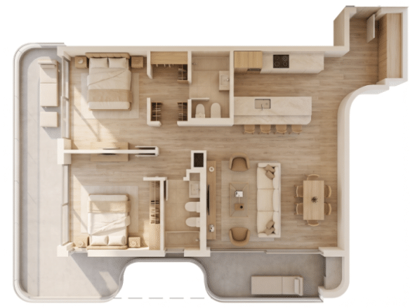 Departamento 3 Ambientes en Venta en Canning Nu Canning con Balcón Terraza y Parrilla